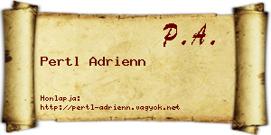 Pertl Adrienn névjegykártya